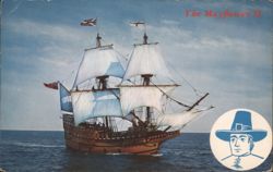 The Mayflower II Ship, Plymouth, MA Postcard