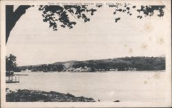 View Of Camp Grounds Across Lake, Alton Bay Postcard