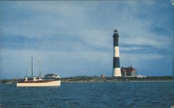 Fire Island Lighthouse, Great South Beach Postcard