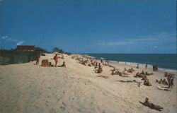 Ocean Beach, Fire Island, NY - Ocean-front Bathing Beach Postcard