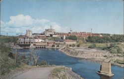 KVP Company Mill, River & Dam, Espanola, ON Postcard