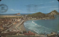 Panoramic View Olas Altas Beach, Mazatlán Postcard