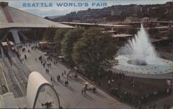 Seattle World's Fair International Fountain Postcard