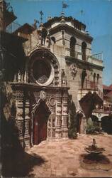 Portal of St. Francis Chapel, Mission Inn Postcard