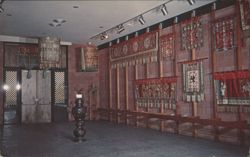 Tapestry Hall, Chinese Temple, Oroville Postcard