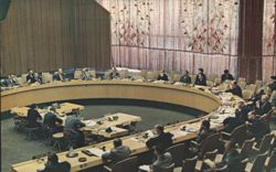 Economic and Social Council Chamber, United Nations Postcard