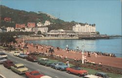 Colwyn Bay Promenade, Beach, and Pier Postcard