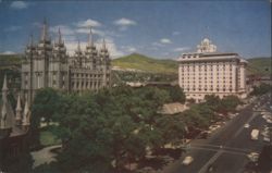 Temple Square, Salt Lake City, Utah Postcard