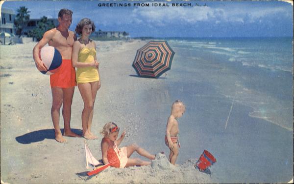 Greetings From Ideal Beach New Jersey