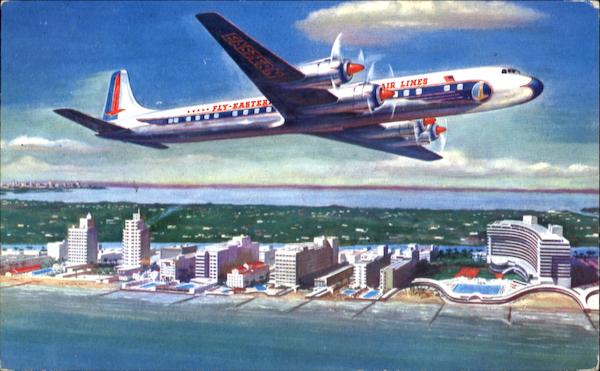 Eastern Air Lines Golden Falcon Dc-7B Aircraft