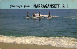 Greetings From Narragansett Rhode Island Postcard Postcard