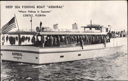 Deep Sea Fishing Boat Admiral Cortez, FL Postcard Postcard