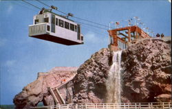 Sky Tram Entering Terminal At Point Lobos Postcard