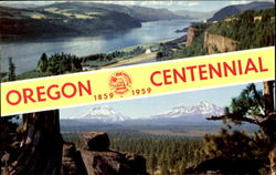 Oregon Centennial 1859 - 1959 Postcard Postcard