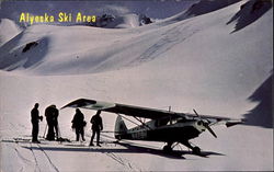 Alyeska Ski Area Aircraft Postcard Postcard