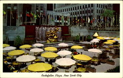 Rockefeller Plaza New York City Postcard