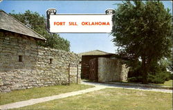 Old Post Office Fort Sill, OK Postcard Postcard