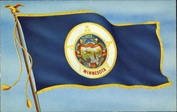 Minnesota State Flag Flags Postcard Postcard