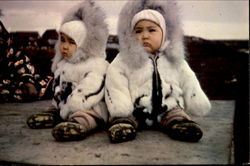 Eskimo Twins Postcard