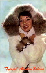 Typical Eskimo Beauty In Alaska Postcard