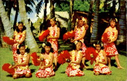 Young Hawaiian Entertainers Postcard