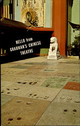 Hello From Grauman's Chinese Theatre Postcard