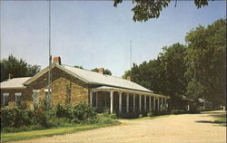 Fort Larned Kansas Postcard Postcard