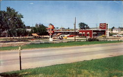 Brooks Motel, U. S. 36 Postcard