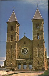 St. Fidelis Church Victoria, KS Postcard Postcard