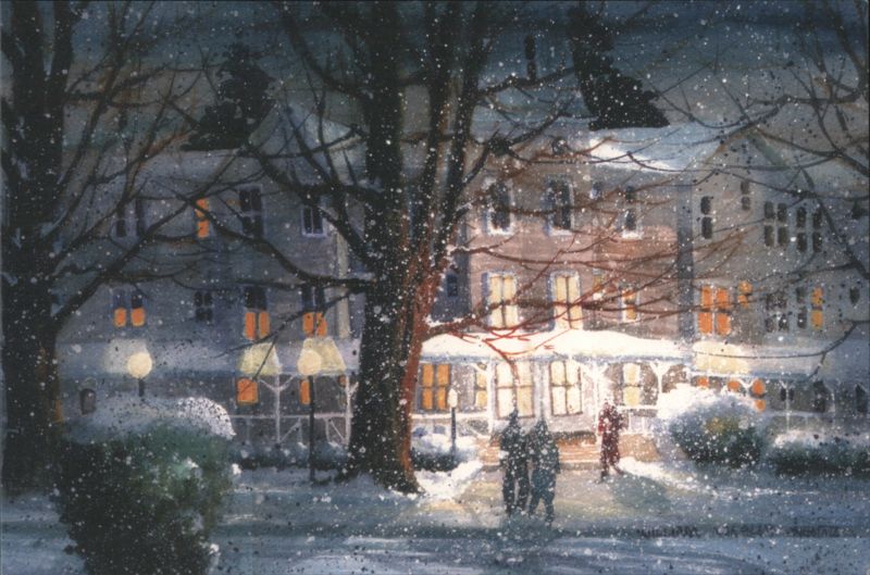 Riverside Inn, Cambridge Springs, PA - Winter Snow Pennsylvania