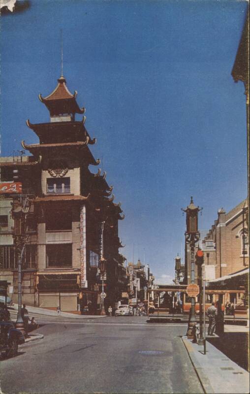 San Francisco Chinatown, Grant Avenue Pagoda Building California