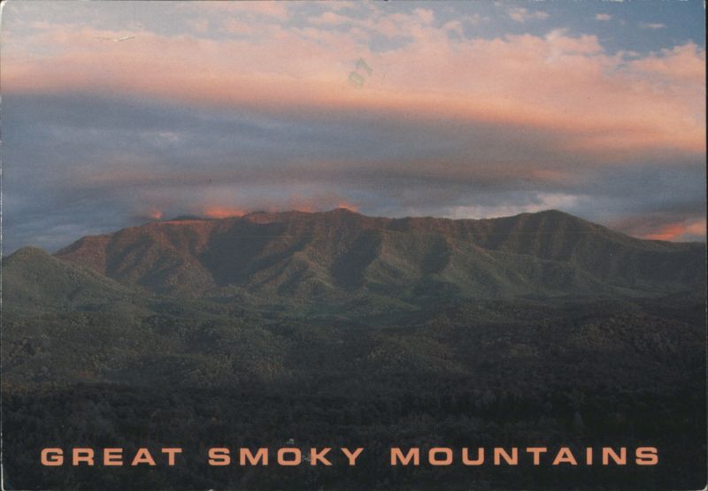 Great Smoky Mountains LeConte Range Sunset Tennessee