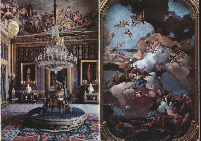 Madrid Royal Palace: Halberdiers Hall Vault & Gasparini's Antechamber Spain