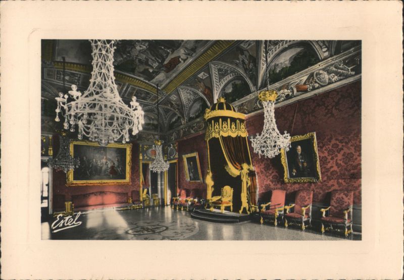 Palace of Monaco, Throne Room with Orazio Ferrari Frescoes