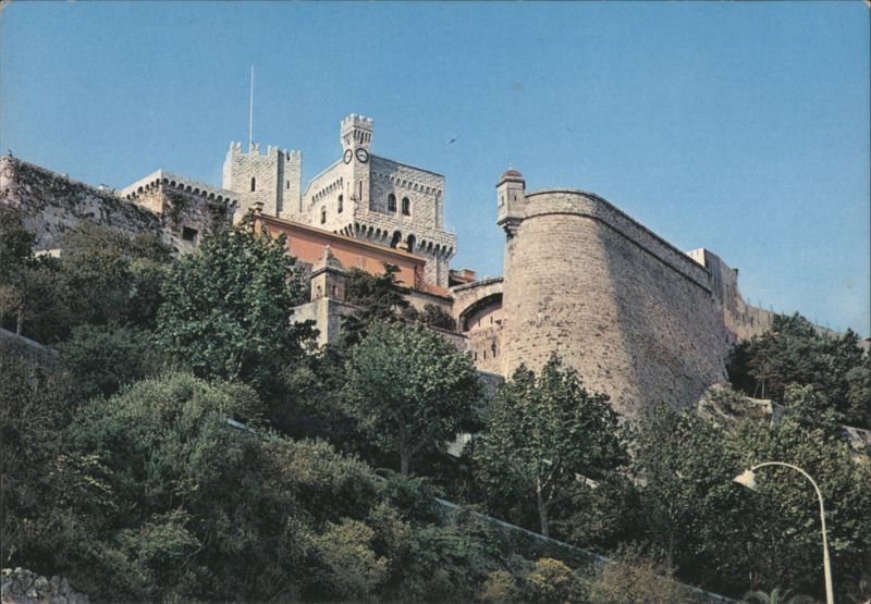 The Prince's Palace and the Rock Cliff Monaco-Ville