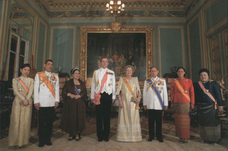 Queen Beatrix, Prince Willem-Alexander & Thai Royal Family Bangkok Thailand