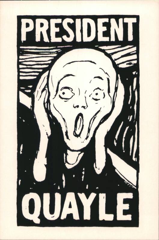 1988 President Quayle 'The Scream' Parody Political