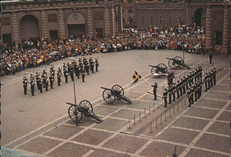 Changing The Royal Guard, Royal Palace, Stockholm Sweden