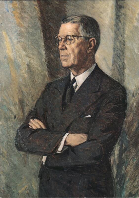 H M King Gustaf VI Adolf Portrait by Carl Gunne, 1951 Stockholm Sweden