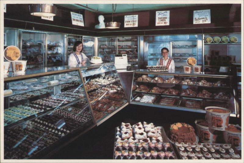 Birkholm's Bakery Interior, Danish Pastries & Breads Solvang California