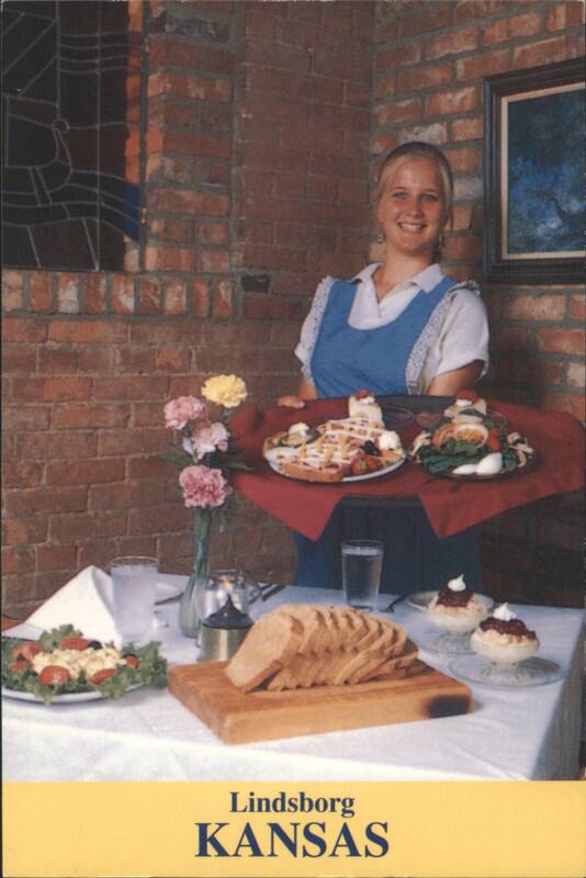 Lindsborg KS Waitress Serving Swedish Dishes Kansas