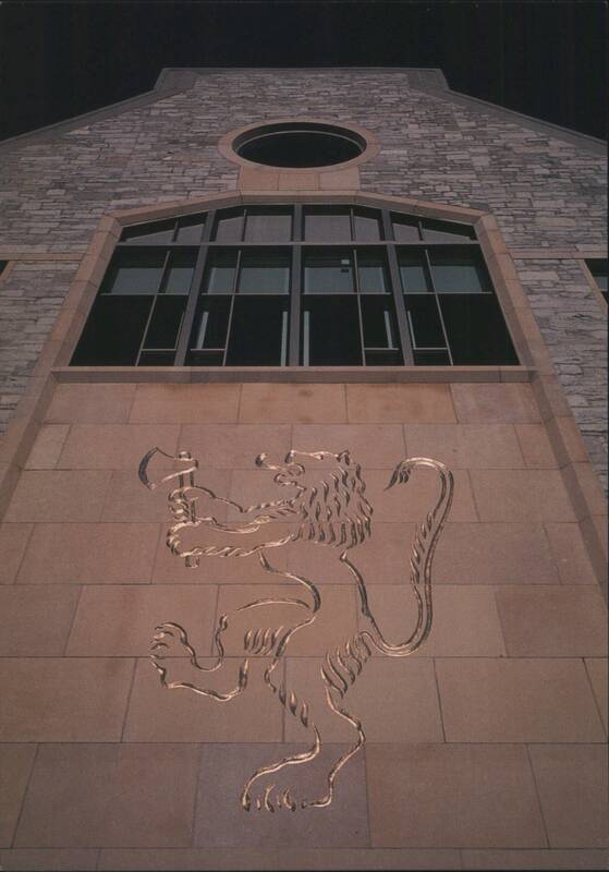 St. Olaf Lion on Buntrock Commons East Wall Northfield Minnesota
