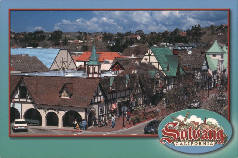 Solvang Danish Village, Shops & Windmill California