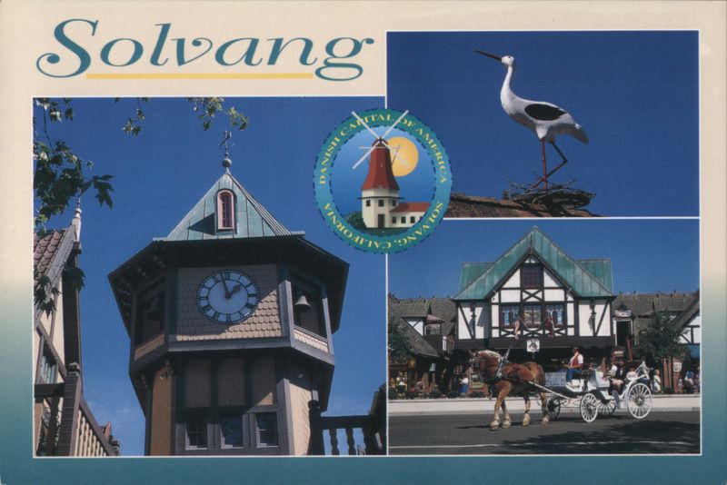 Solvang Danish Capital of America Clock Tower Stork California
