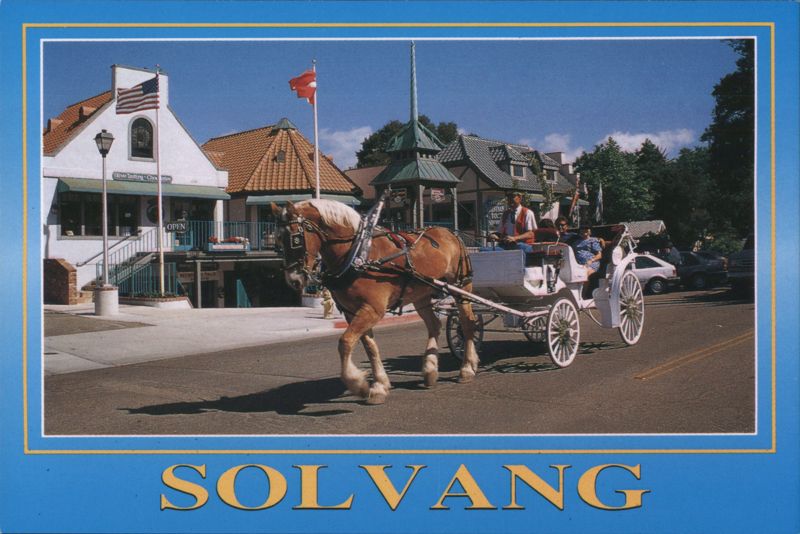 Horse-Drawn Carriage Ride in Solvang, Danish Capital of America California