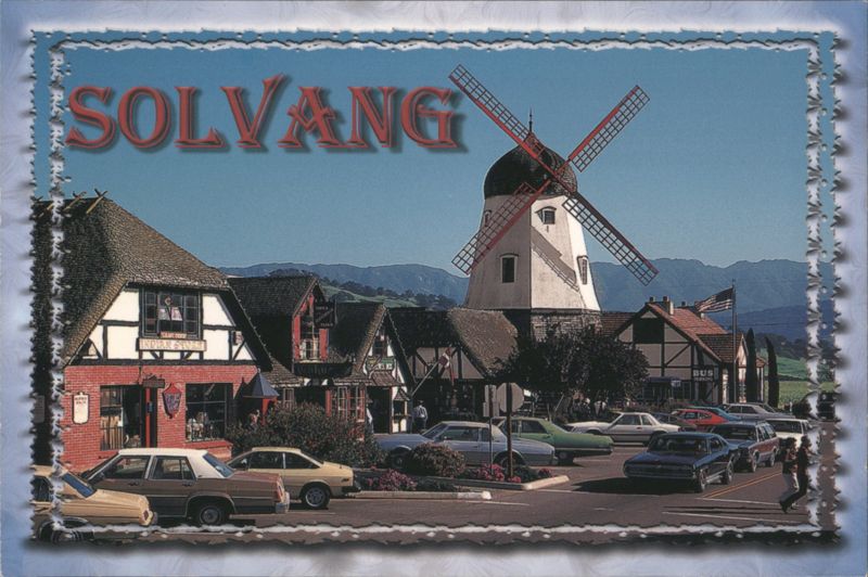 Solvang Alisal Windmill & Danish Style Scenery California