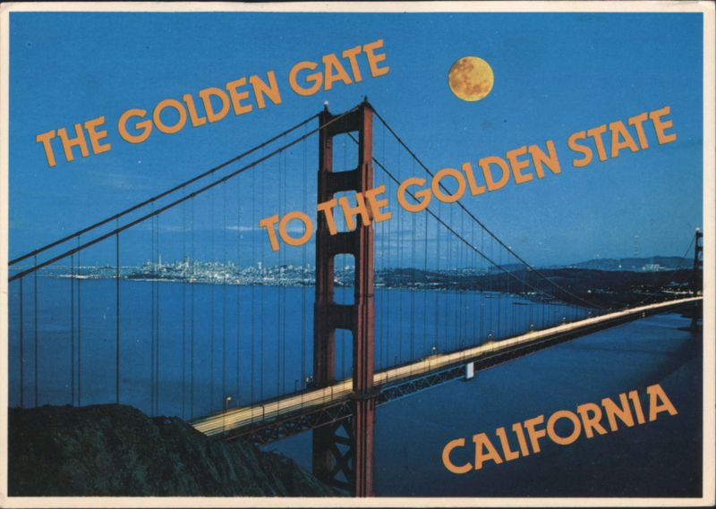 Golden Gate Bridge at Night, San Francisco California