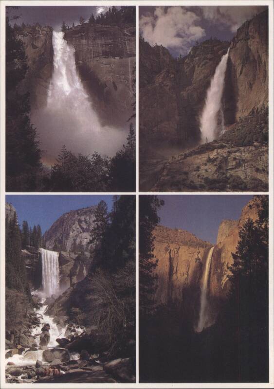 The Yosemite Color Print Series - Yosemite, Nevada, Bridal Veil, Vernal Falls Yosemite National Park