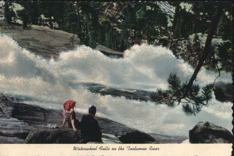 Waterwheel Falls on the Tuolumne River, Yosemite National Park California