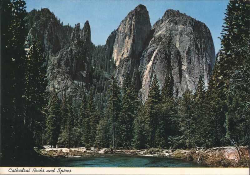 Cathedral Rocks and Spires, Yosemite Valley California